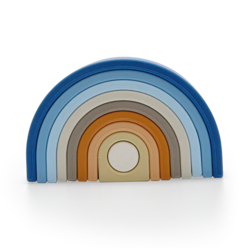 Moover Silicone Rainbow Bear - Blue