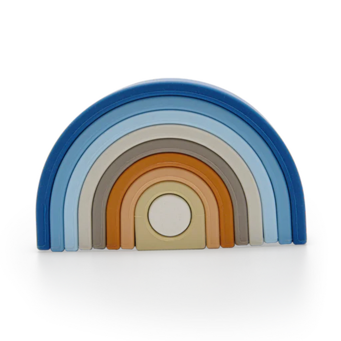 Moover Silicone Rainbow Bear - Blue