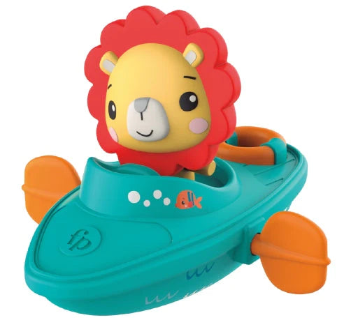 Fisher Price Wind Up Paddle Boat - Lion