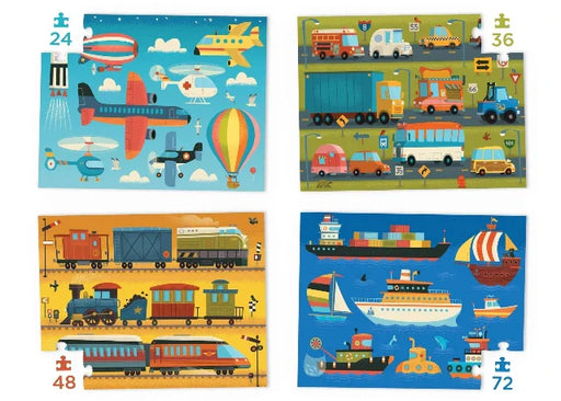 Crocodile Creek Four Puzzle - Vehicles