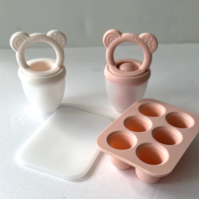 Ali+Oli Pacifier Feeder w Freezer Tray - Pink
