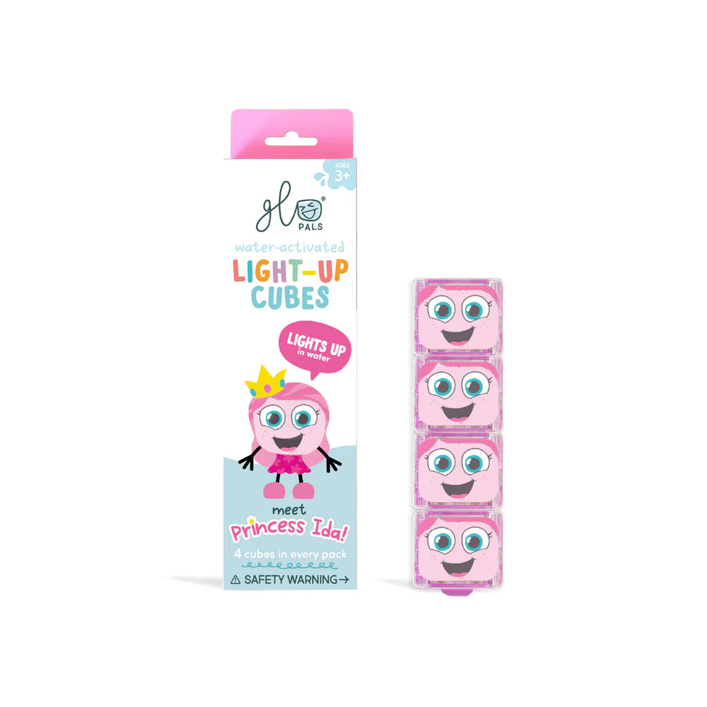 Glo Pals Light up Cubes 4pk - Princess Pink