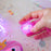 Glo Pals Light up Cubes 4pk - Princess Pink