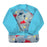 Green Sprouts Easy Wear Long Sleeve Bib - Aqua Dinosaurs