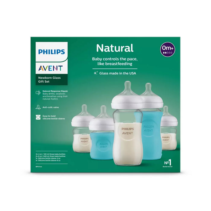Avent Glass Natural Bottle Set 0m+