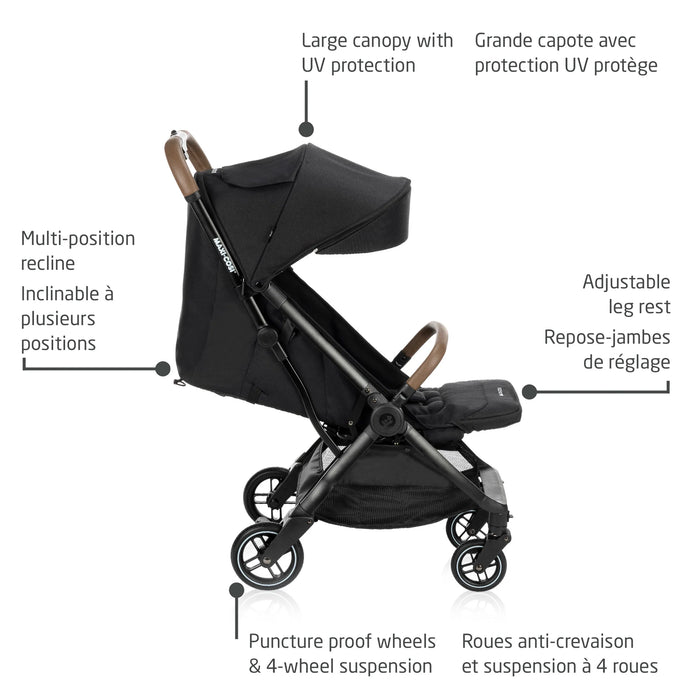 Maxi Cosi Eva Compact Stroller - Designer Black