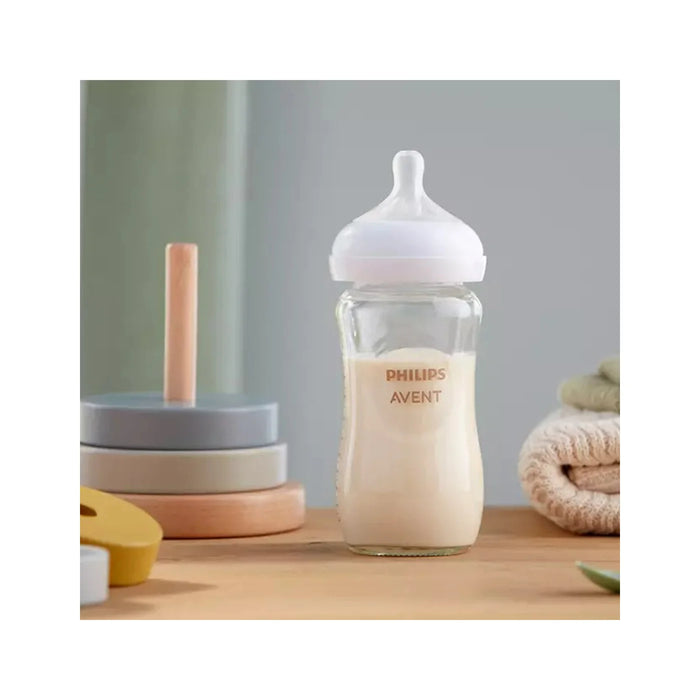 Avent Glass Natural Bottle 1pk 8oz - 1M+
