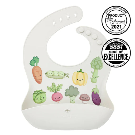Glitter&Spice Food Bib - Kawaii Veggies