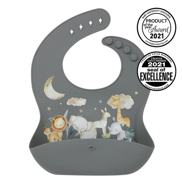 Glitter&Spice Food Bib - Safari Nights