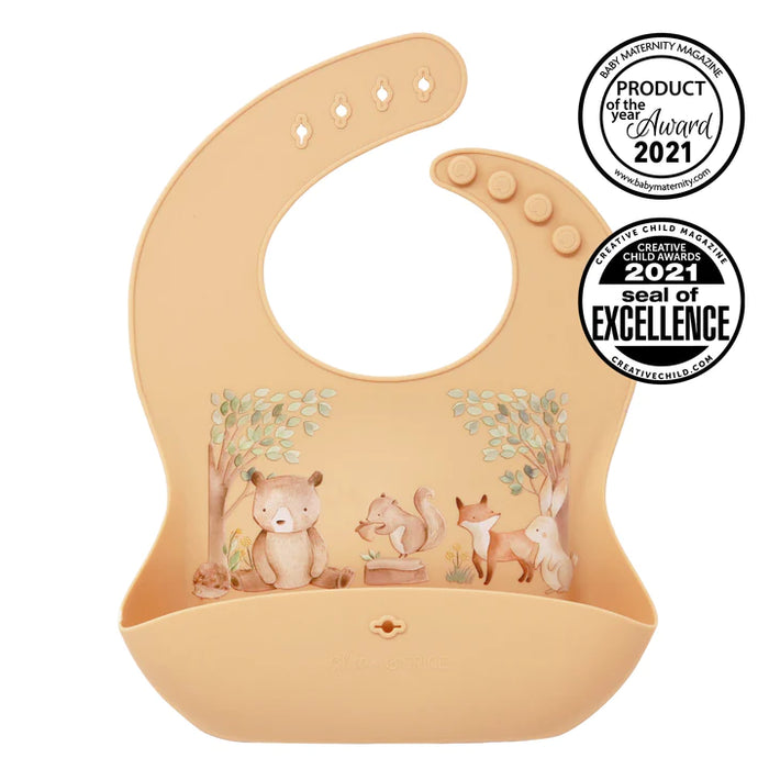 Glitter&Spice Food Bib - Woodland Dreams