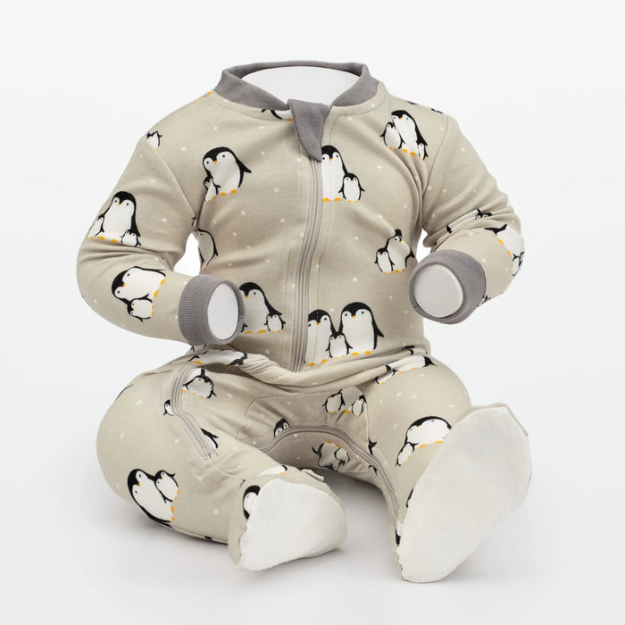 Zippy Jamz Footed Cotton - Huddle&Chill/Grey