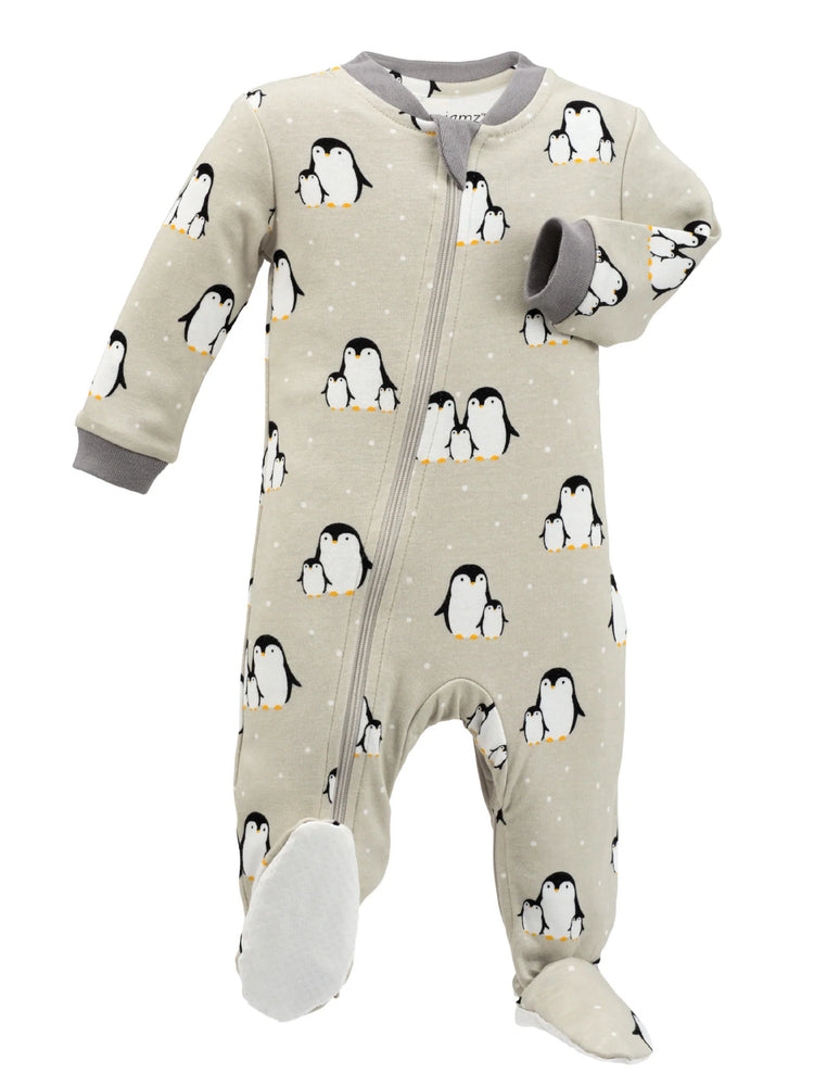 Zippy Jamz Footed Cotton - Huddle&Chill/Grey