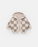 7am Hooded Cardigan Checkers Fuzzy- Ecru & Taupe 2-3T