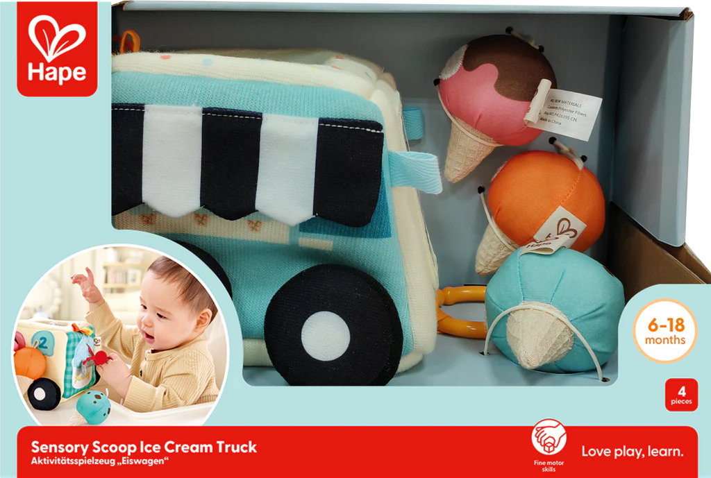 Hape Sensory Scoop Ice Cream Truck E0075
