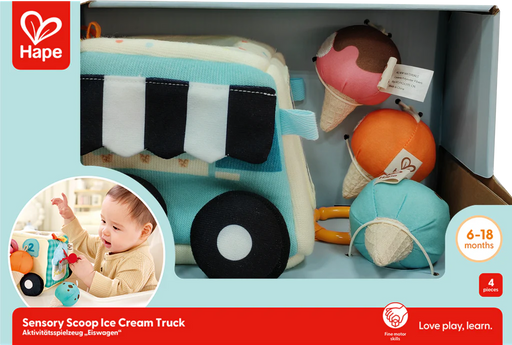 Hape Sensory Scoop Ice Cream Truck E0075