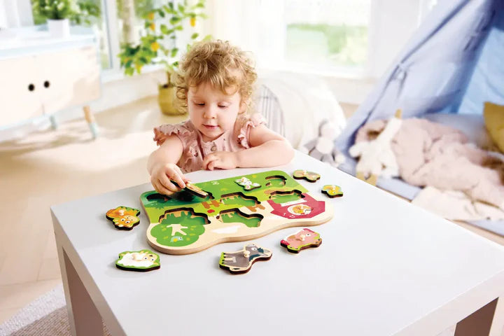 Hape 2026 Farmyard Peg Puzzle E1458