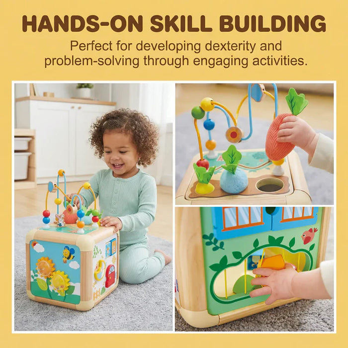 Hape 2026 Green Thumbs Activity Cube E0527