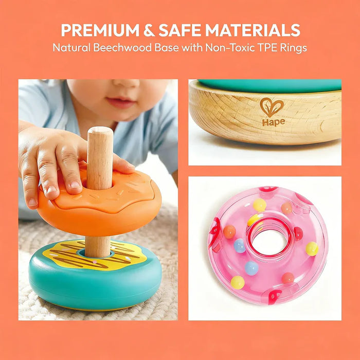 Hape 2026 Stacking Donut Toy E0532