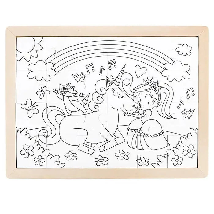 Hape Unicorn Friends Wooden Puzzle E1642
