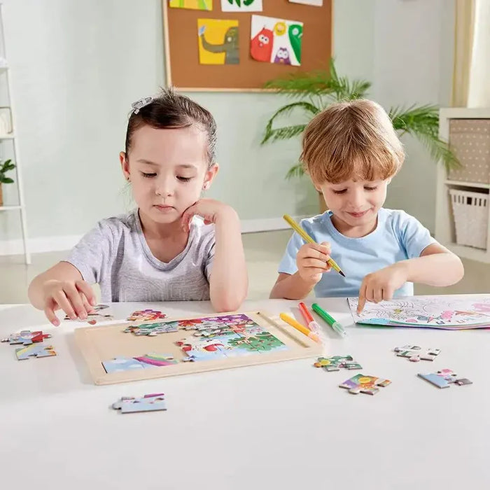 Hape Unicorn Friends Wooden Puzzle E1642