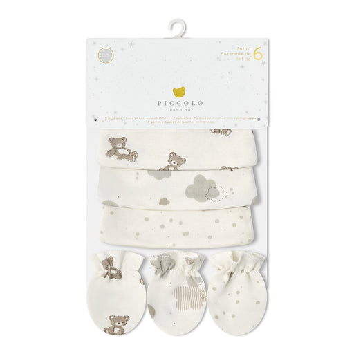 Piccolo Bambino 3 hats & 3 mittens