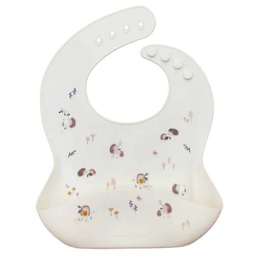 Loulou Lollipop Silicone Bib - Hedgehogs Printed
