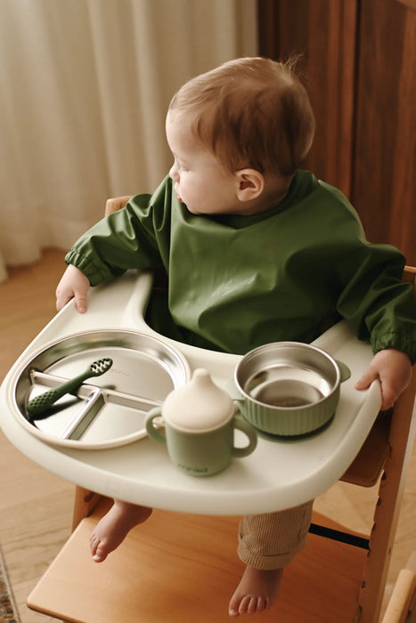 Minika Stainless & Silicone Suction Plate - Blsuh