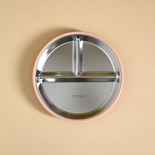 Minika Stainless & Silicone Suction Plate - Blsuh