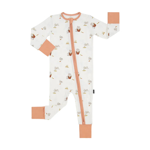 Belan.J Sleeper with Fold-over Cuffs - Garden Bunnies