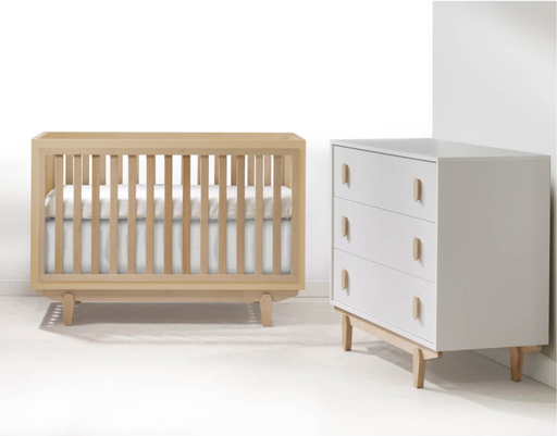 Natart Tulip Tate Classic Crib & Dresser - All Natural