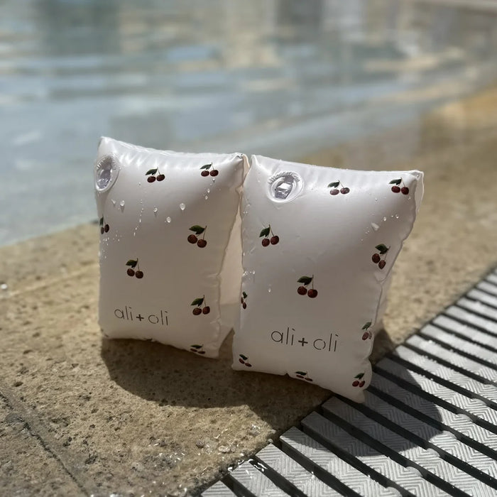 Ali+Oli Swim Arm Band Wings Inflatable Float - Cherries