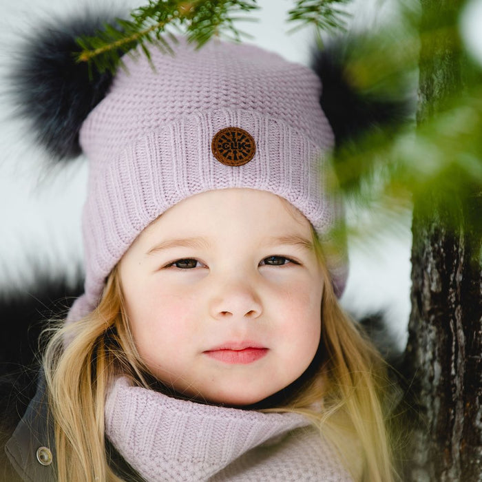 Calikids Winter Knit Soft Touch Hat - Lilac