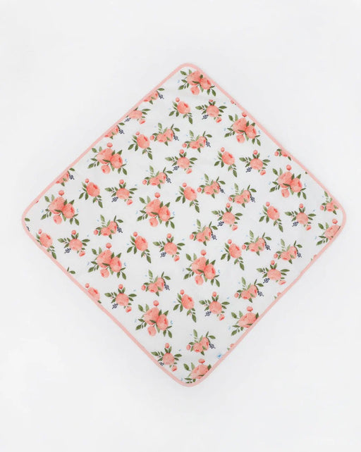 Little Unicorn Infant Hooded Towel - Watercolor Roses