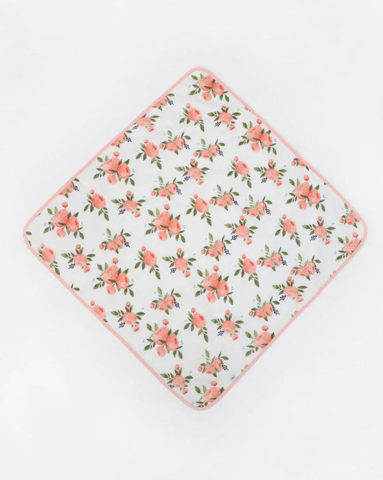 Little Unicorn Infant Hooded Towel - Watercolor Roses