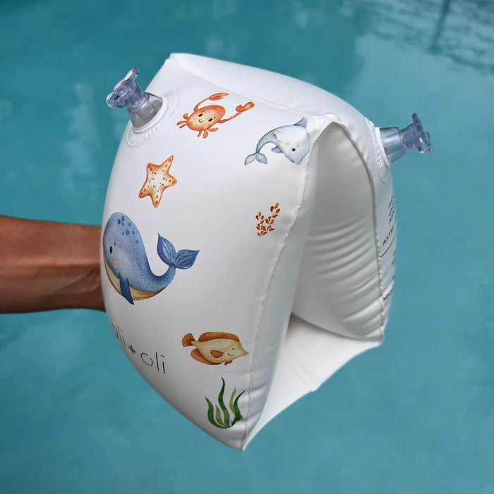 Ali+Oli Swim Arm Band Wings Inflatable Float - Undersea