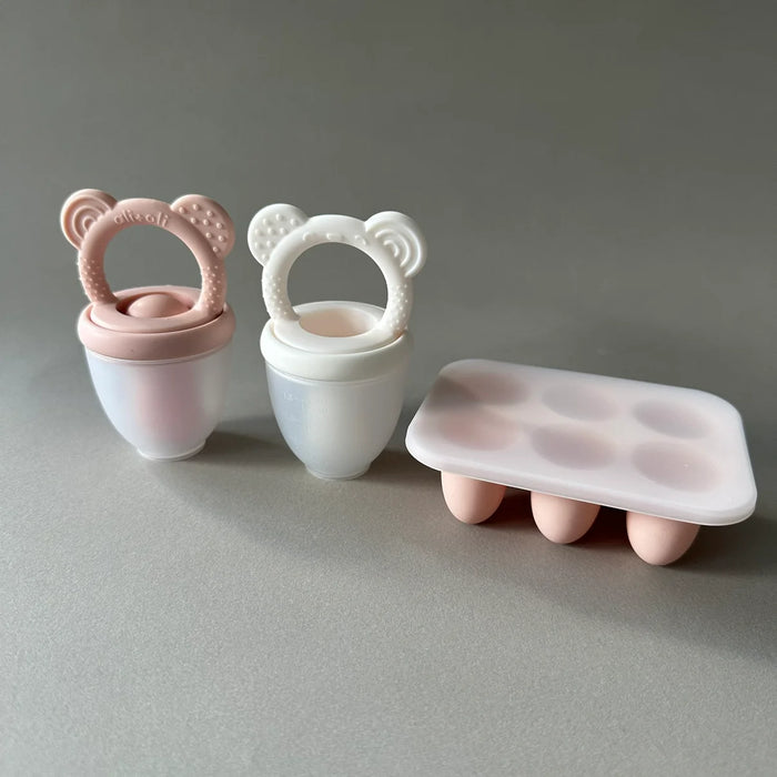 Ali+Oli Pacifier Feeder w Freezer Tray - Pink