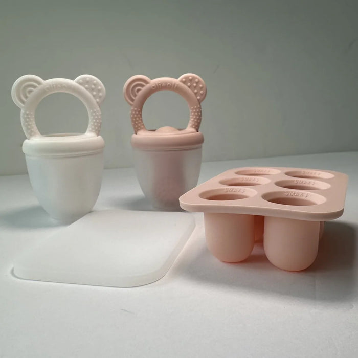 Ali+Oli Pacifier Feeder w Freezer Tray - Pink