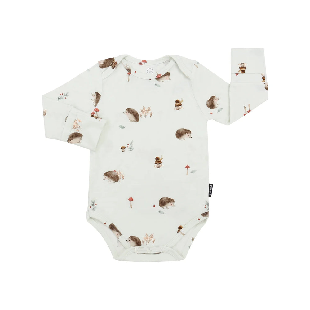 Belan.J Long Sleeve Onesie - Hedgehogs