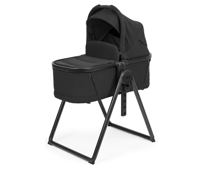 Peg Ypsi Bassinet W/Stand - True Black
