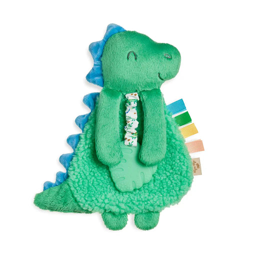 Itzy Ritzy Lovey Plush Teether Toy - Green Dino