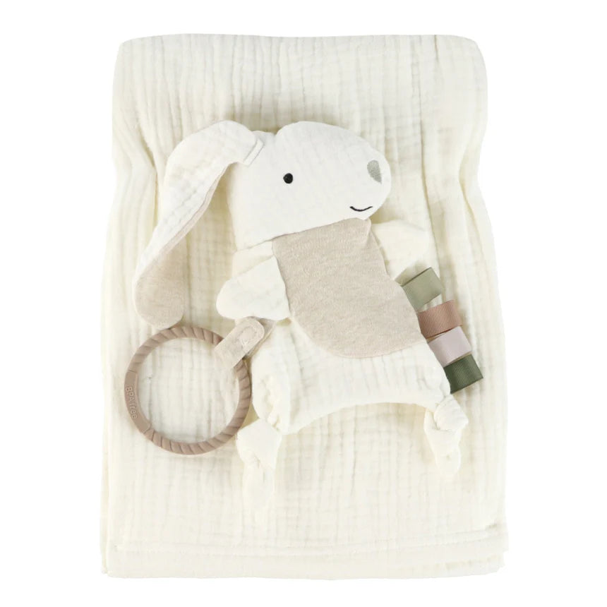Simmons Muslin Blanket w/ Toy 30x40''