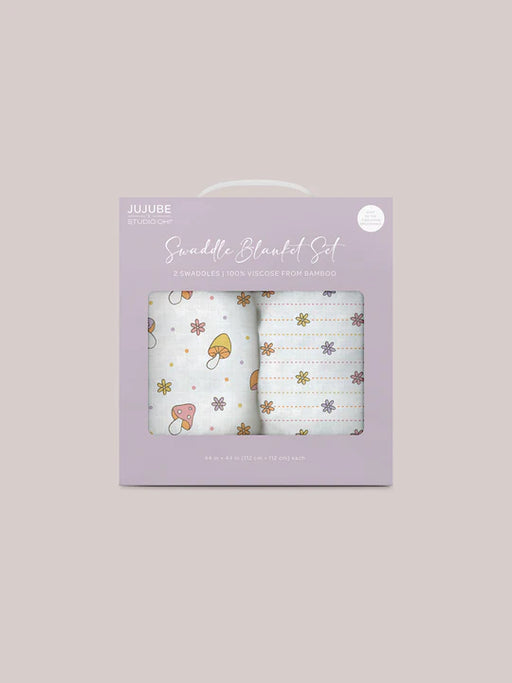 Ju-Ju-Be Swaddles Blanket 2pc Set - Mushy Love