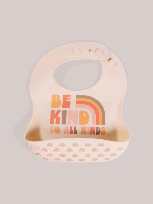 Ju-Ju-Be Silicone Bib - Be Kind Rainbows