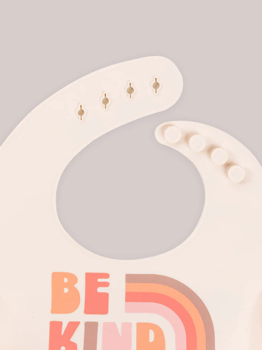 Ju-Ju-Be Silicone Bib - Be Kind Rainbows
