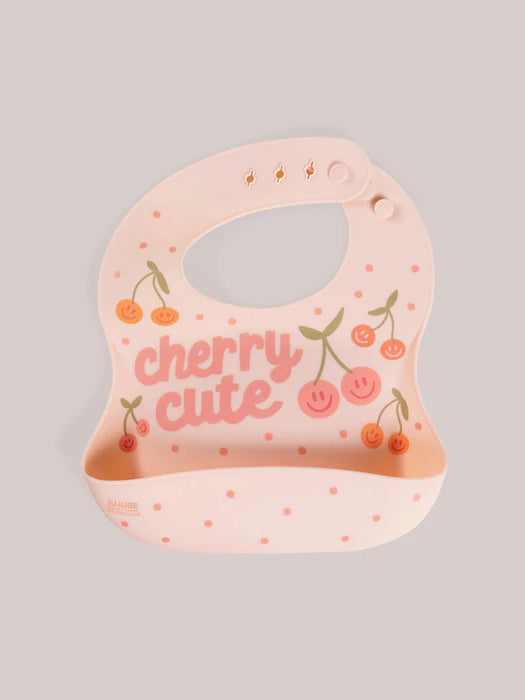 JuJuBe Silicone Bib - Cherry Cute