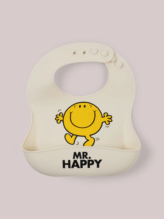 Ju-Ju-Be Silicone Bib - Mr Happy