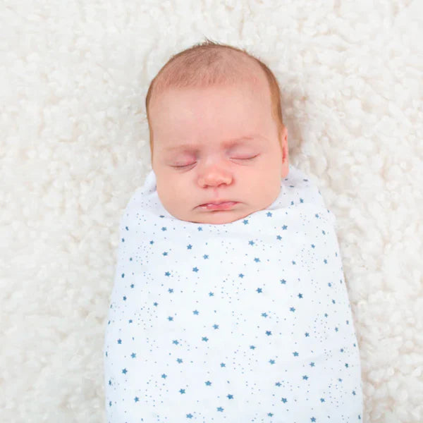 Lulujo Swaddle Blanket Muslin Cotton - Star 100cmx100cm