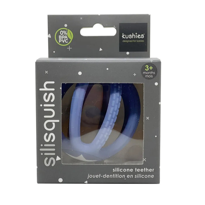 Kushies SiliSquish Teether - Blue