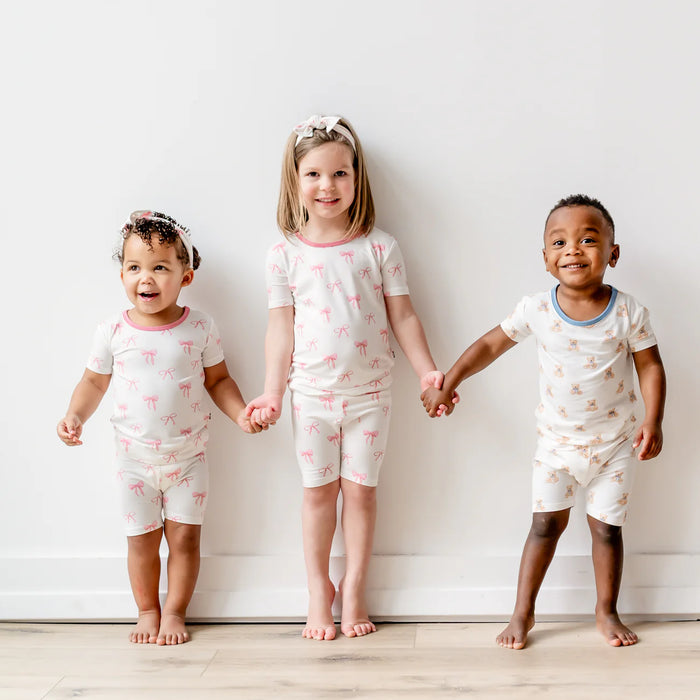 Kyte Baby Short Sleeve Pajamas - Bow