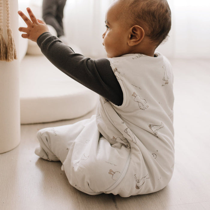 Perlim Pin Pin Jersey Lined Quilted Cotton Sleep Bag 2.0T - Goose